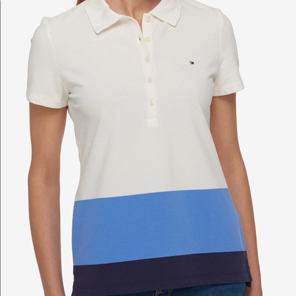 Tommy Hilfiger Stripped Polo Shirt Size M